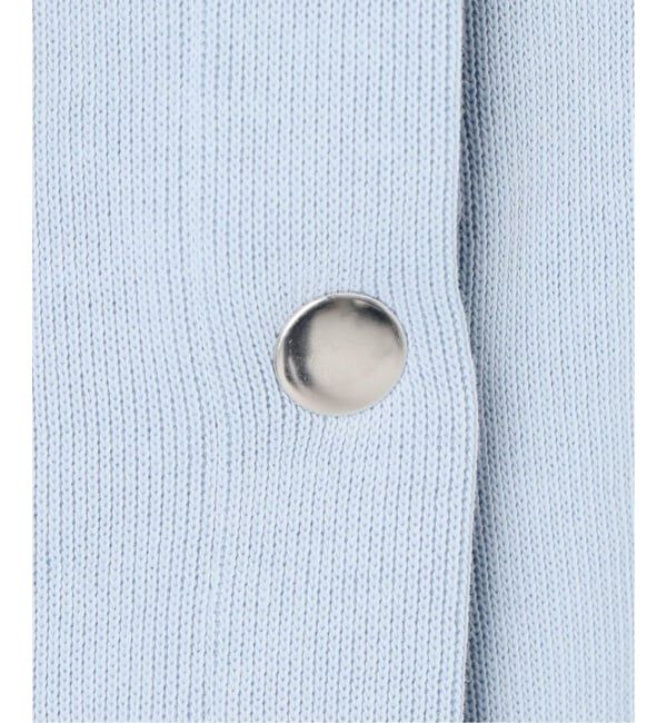 SLOBE IENA「《追加2》ダブルフェイスジャージースナップカーディガン」|カーディガン|