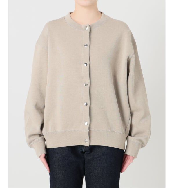 SLOBE IENA「《追加2》ダブルフェイスジャージースナップカーディガン」|カーディガン|
