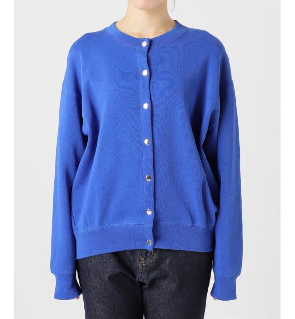 SLOBE IENA「《追加2》ダブルフェイスジャージースナップカーディガン」|カーディガン|