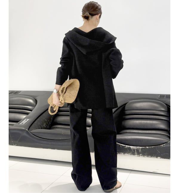 SLOBE IENA「《WEB限定/追加予約》ニットフーディーカーディガン」|カーディガン|