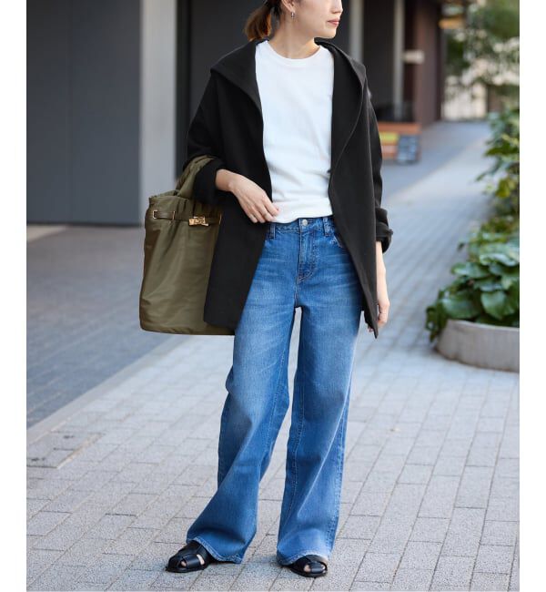 SLOBE IENA「《WEB限定/追加予約》ニットフーディーカーディガン」|カーディガン|