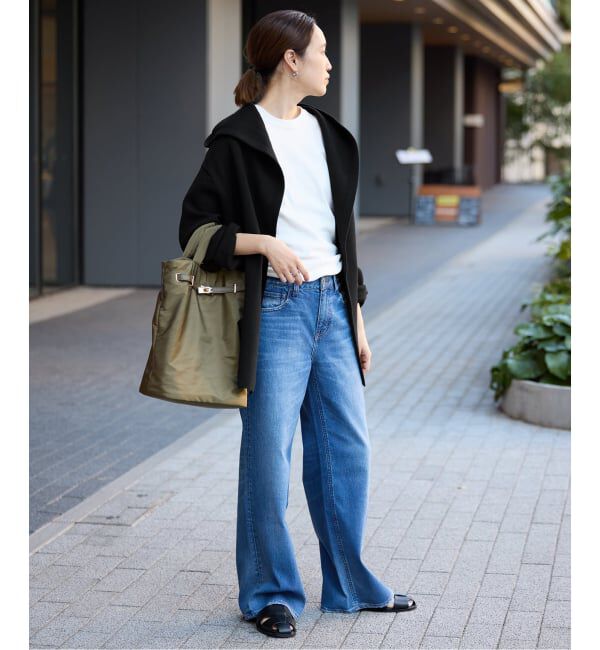 SLOBE IENA「《WEB限定/追加予約》ニットフーディーカーディガン」|カーディガン|