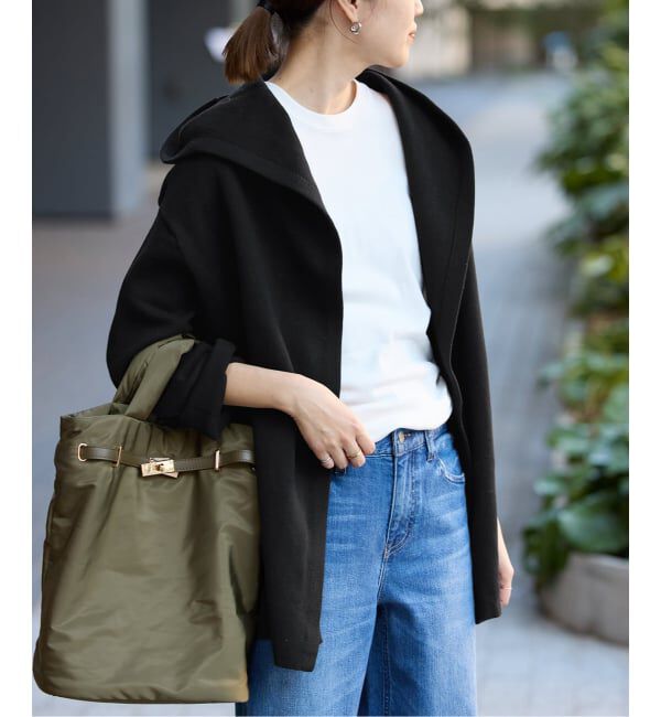 SLOBE IENA「《WEB限定/追加予約》ニットフーディーカーディガン」|カーディガン|