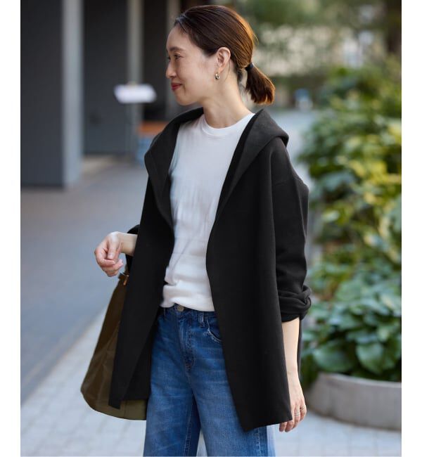 SLOBE IENA「《WEB限定/追加予約》ニットフーディーカーディガン」|カーディガン|