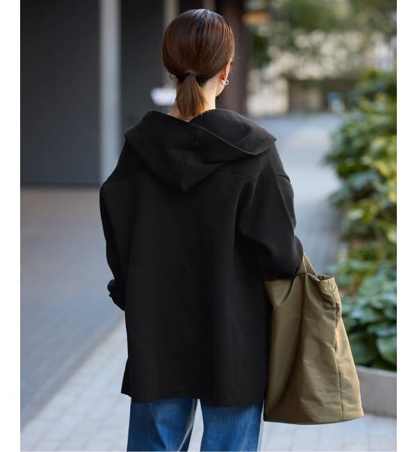 SLOBE IENA「《WEB限定/追加予約》ニットフーディーカーディガン」|カーディガン|