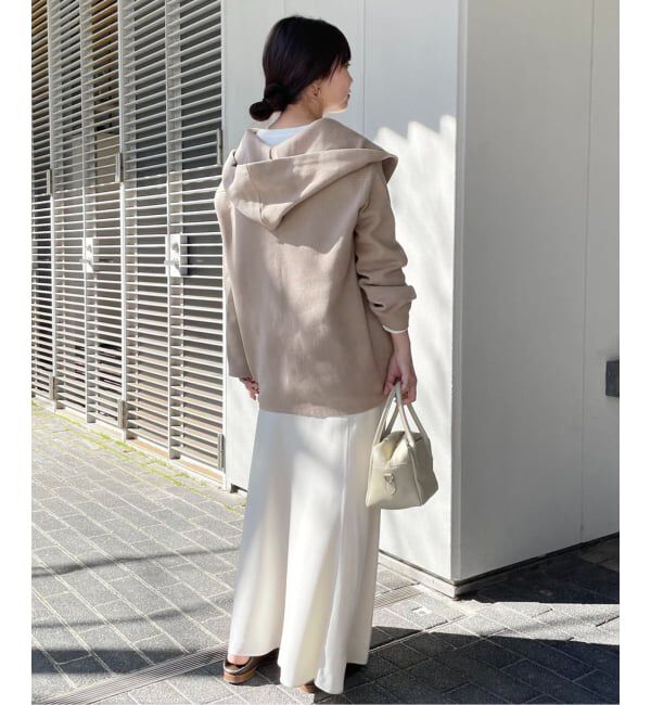 SLOBE IENA「《WEB限定/追加予約》ニットフーディーカーディガン」|カーディガン|