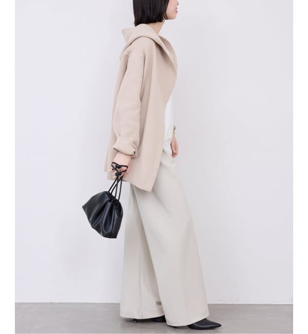 SLOBE IENA「《WEB限定/追加予約》ニットフーディーカーディガン」|カーディガン|