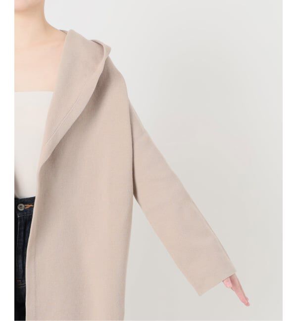 SLOBE IENA「《WEB限定/追加予約》ニットフーディーカーディガン」|カーディガン|