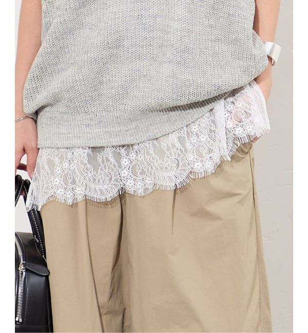 JOURNAL STANDARD「《追加予約2》レースヘムシアータンク」|Tシャツ・カットソー|