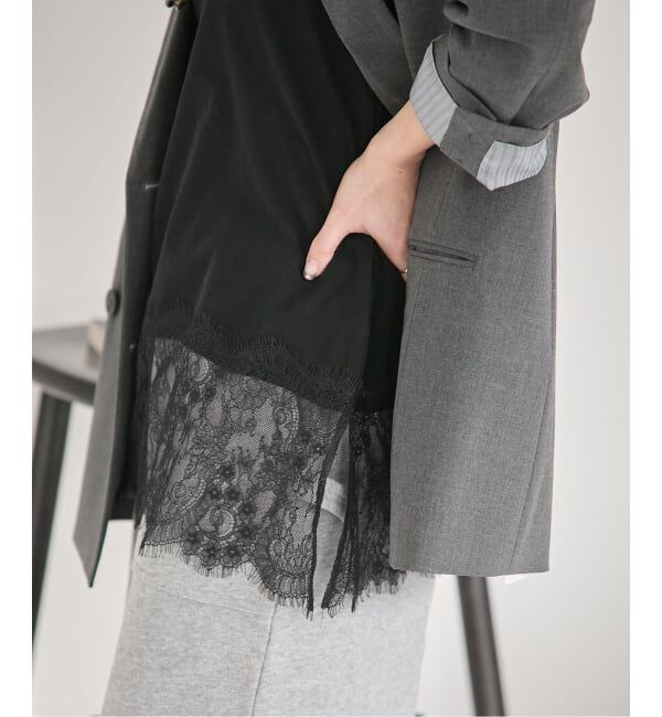 JOURNAL STANDARD「《追加予約2》レースヘムシアータンク」|Tシャツ・カットソー|