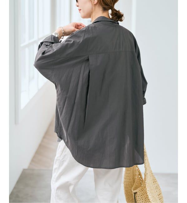 Spick and Span「《新色有り / 追加》ガーメントダイカシュクールシャツ」|シャツ・ブラウス|