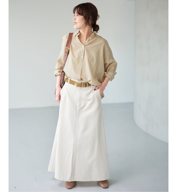 Spick and Span「《新色有り / 追加》ガーメントダイカシュクールシャツ」|シャツ・ブラウス|