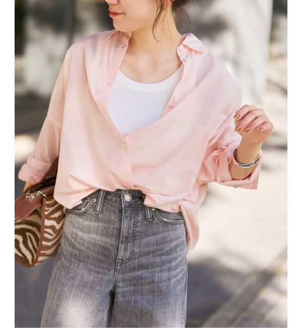 Spick and Span「《新色有り / 追加》ガーメントダイカシュクールシャツ」|シャツ・ブラウス|