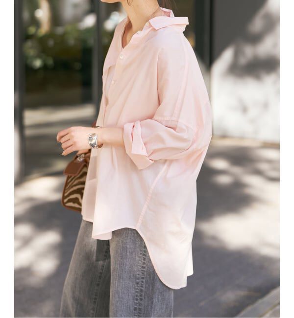 Spick and Span「《新色有り / 追加》ガーメントダイカシュクールシャツ」|シャツ・ブラウス|