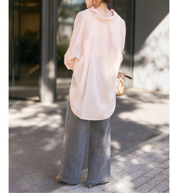 Spick and Span「《新色有り / 追加》ガーメントダイカシュクールシャツ」|シャツ・ブラウス|