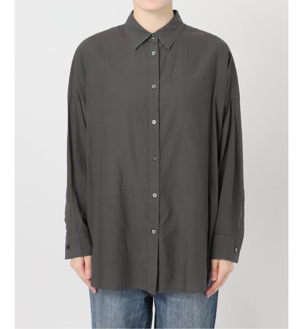 Spick and Span「《新色有り / 追加》ガーメントダイカシュクールシャツ」|シャツ・ブラウス|