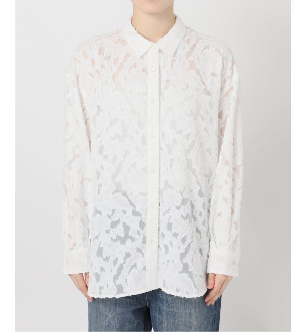 Spick and Span「《追加》シアージャガードシャツ」|シャツ・ブラウス|