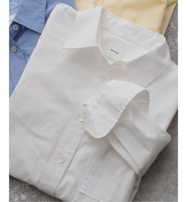 Spick and Span「《新色有り / 追加2》50コットンコンパクトシャツ」|シャツ・ブラウス|ホワイト