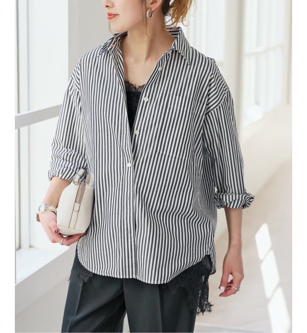 Spick and Span「《新色有り / 追加2》50コットンコンパクトシャツ」|シャツ・ブラウス|