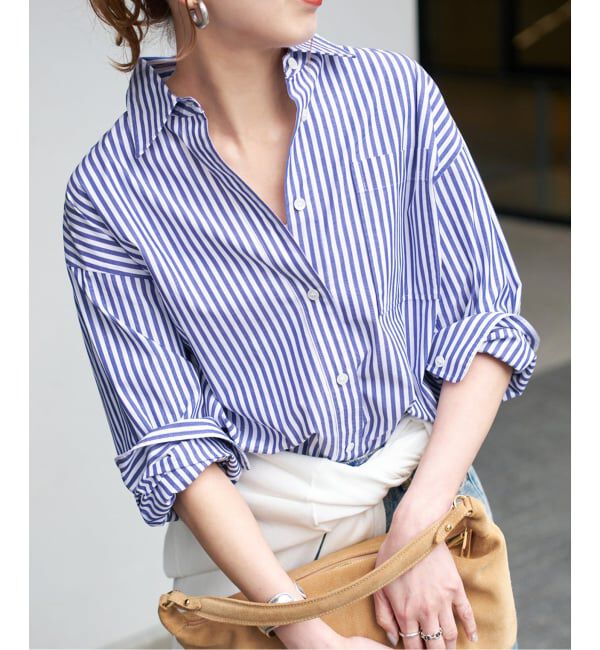 Spick and Span「《新色有り / 追加2》50コットンコンパクトシャツ」|シャツ・ブラウス|