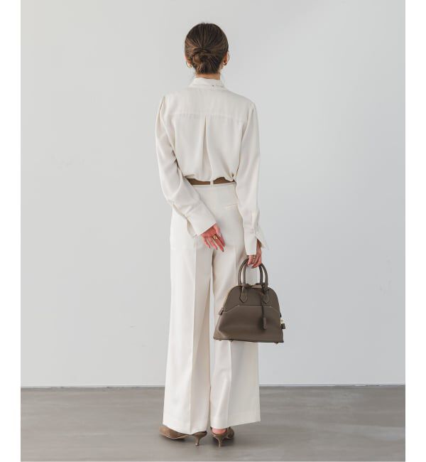 NOBLE「《WEB限定・追加予約2》ロイヤルサテンボウタイブラウス」|シャツ・ブラウス|