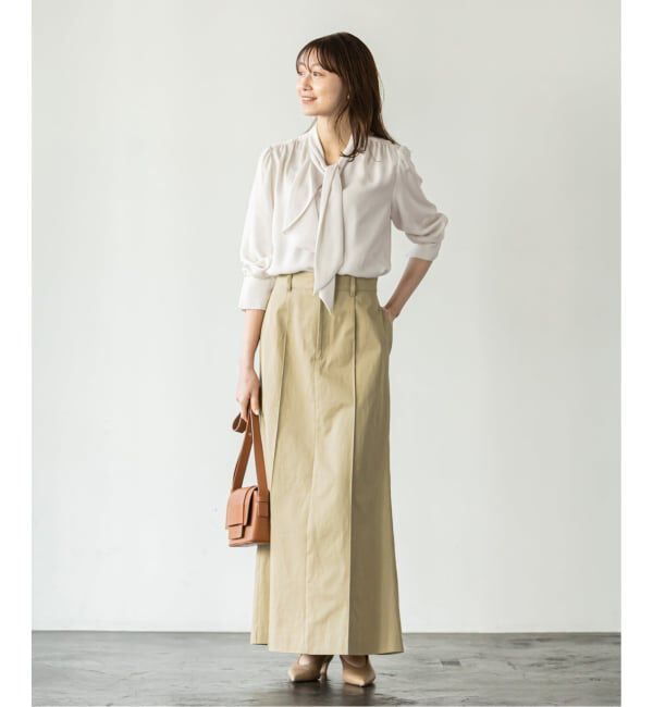 NOBLE「《WEB限定・追加予約2》ロイヤルサテンボウタイブラウス」|シャツ・ブラウス|