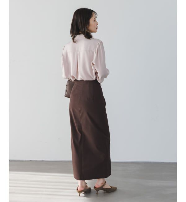 NOBLE「《WEB限定・追加予約2》ロイヤルサテンボウタイブラウス」|シャツ・ブラウス|