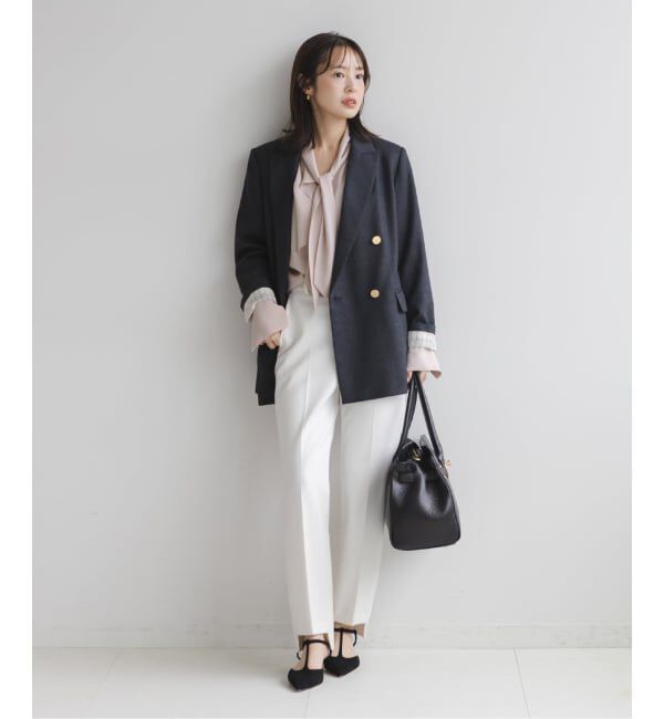 NOBLE「《WEB限定・追加予約2》ロイヤルサテンボウタイブラウス」|シャツ・ブラウス|