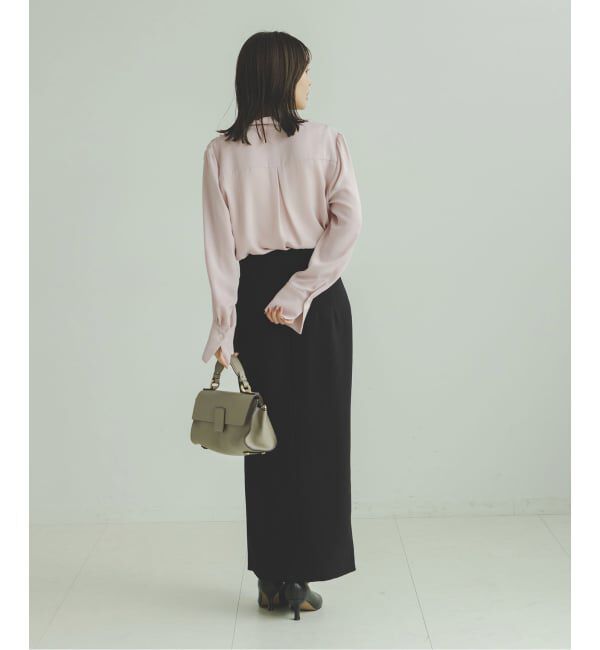 NOBLE「《WEB限定・追加予約2》ロイヤルサテンボウタイブラウス」|シャツ・ブラウス|