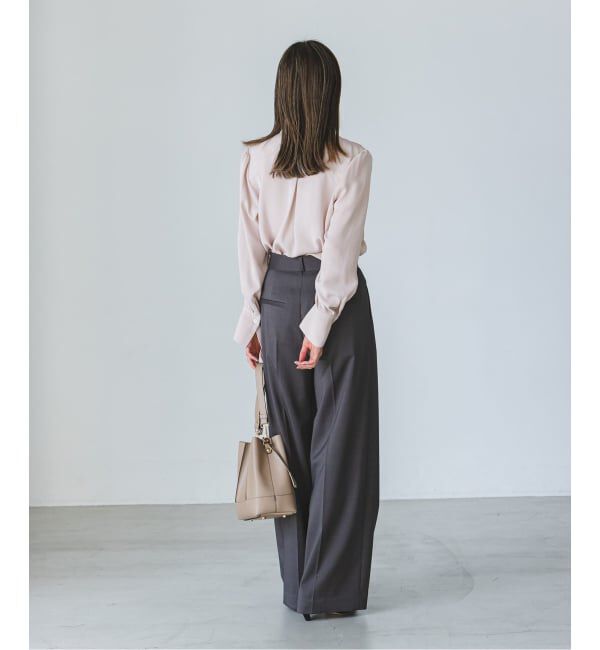 NOBLE「《WEB限定・追加予約2》ロイヤルサテンボウタイブラウス」|シャツ・ブラウス|