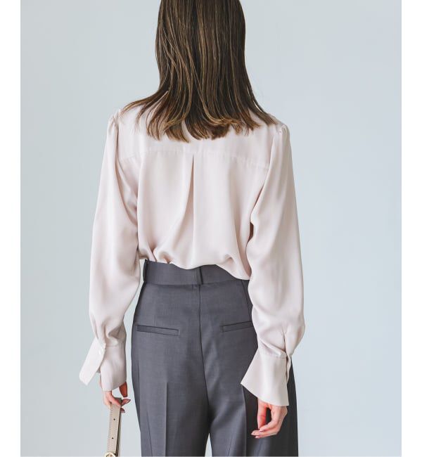 NOBLE「《WEB限定・追加予約2》ロイヤルサテンボウタイブラウス」|シャツ・ブラウス|