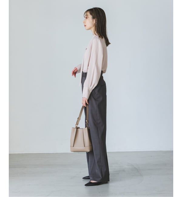 NOBLE「《WEB限定・追加予約2》ロイヤルサテンボウタイブラウス」|シャツ・ブラウス|