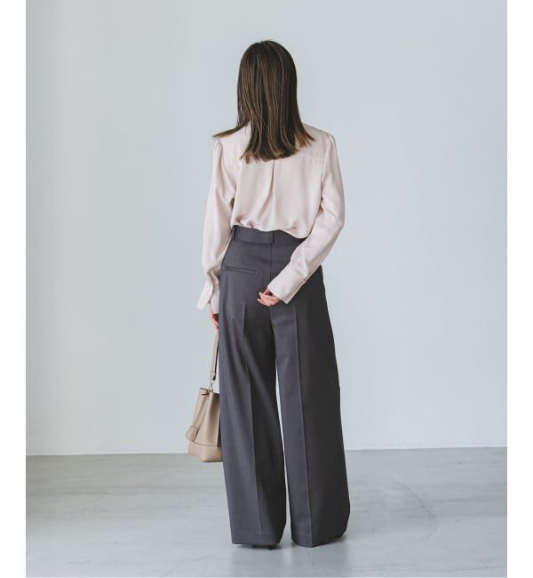 NOBLE「《WEB限定・追加予約2》ロイヤルサテンボウタイブラウス」|シャツ・ブラウス|