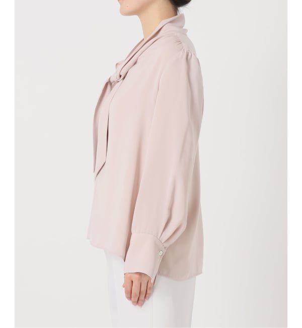 NOBLE「《WEB限定・追加予約2》ロイヤルサテンボウタイブラウス」|シャツ・ブラウス|