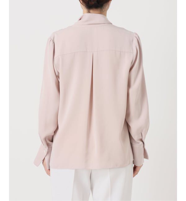 NOBLE「《WEB限定・追加予約2》ロイヤルサテンボウタイブラウス」|シャツ・ブラウス|