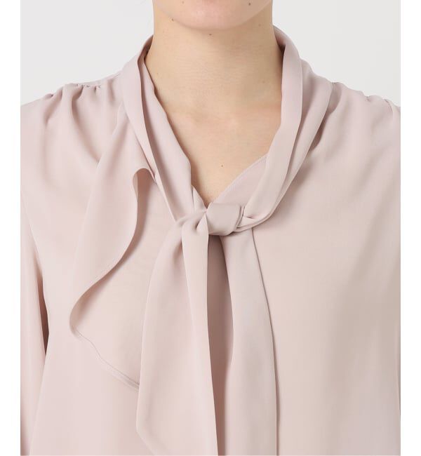 NOBLE「《WEB限定・追加予約2》ロイヤルサテンボウタイブラウス」|シャツ・ブラウス|