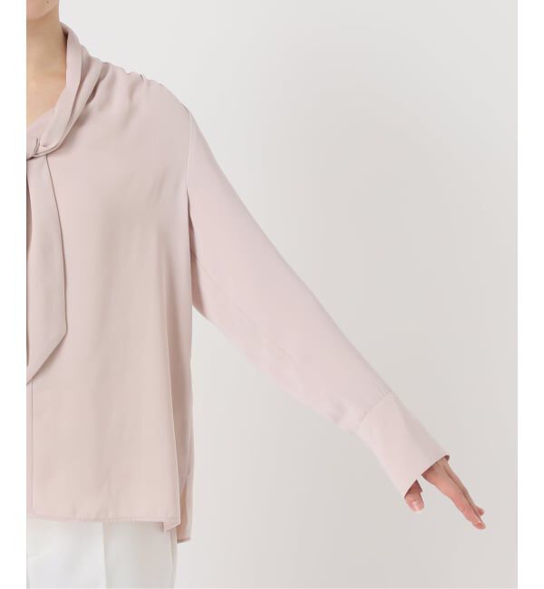 NOBLE「《WEB限定・追加予約2》ロイヤルサテンボウタイブラウス」|シャツ・ブラウス|