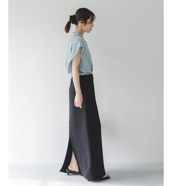 NOBLE「《WEB限定追加予約》【洗える】スクエアースリーブフロントオープンブラウス」|シャツ・ブラウス|