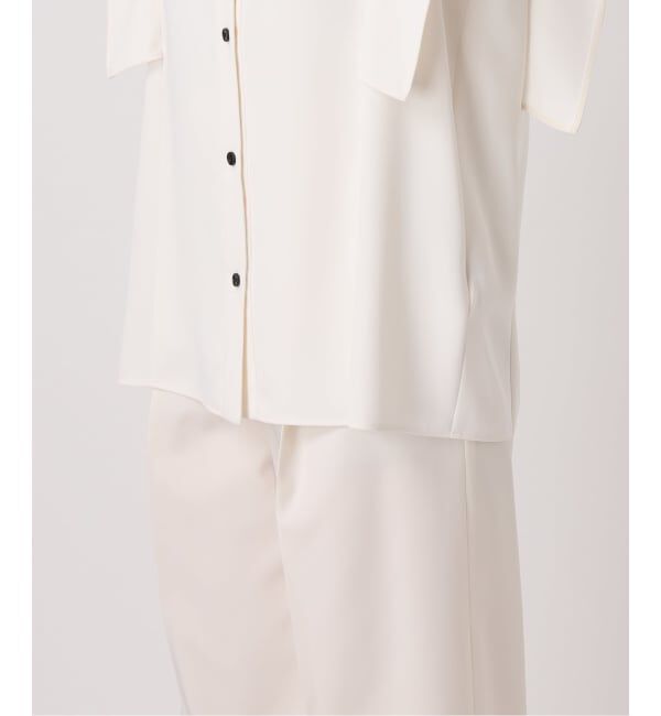 NOBLE「《WEB限定追加予約》【洗える】スクエアースリーブフロントオープンブラウス」|シャツ・ブラウス|