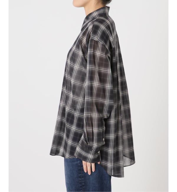 Spick and Span「《予約》コットンボイルチェックシャツ」|シャツ・ブラウス|