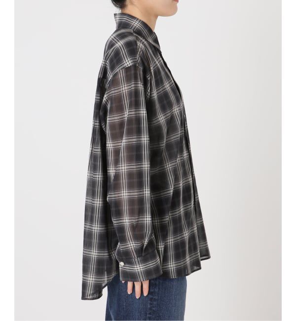 Spick and Span「《予約》コットンボイルチェックシャツ」|シャツ・ブラウス|