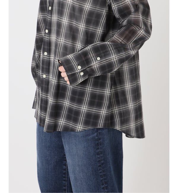 Spick and Span「《予約》コットンボイルチェックシャツ」|シャツ・ブラウス|