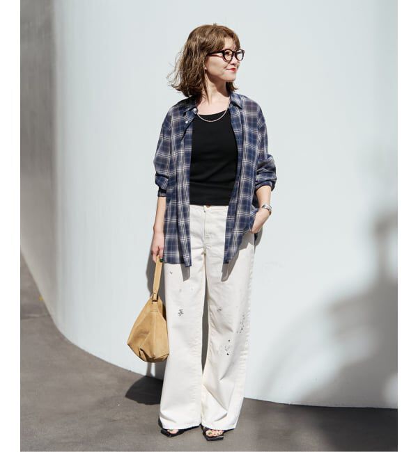 Spick and Span「《予約》コットンボイルチェックシャツ」|シャツ・ブラウス|