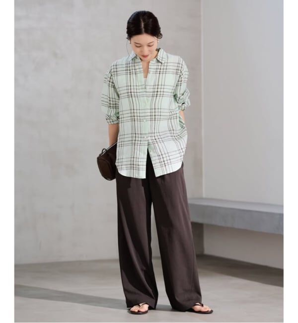 FRAMeWORK「≪一部カラーWEB限定 / 追加予約≫フレンチリネンレギュラーシャツ 3」|シャツ・ブラウス|