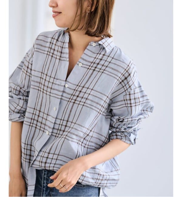 FRAMeWORK「≪一部カラーWEB限定 / 追加予約≫フレンチリネンレギュラーシャツ 3」|シャツ・ブラウス|