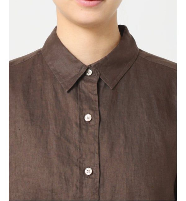 FRAMeWORK「≪一部カラーWEB限定 / 追加予約≫フレンチリネンレギュラーシャツ 3」|シャツ・ブラウス|