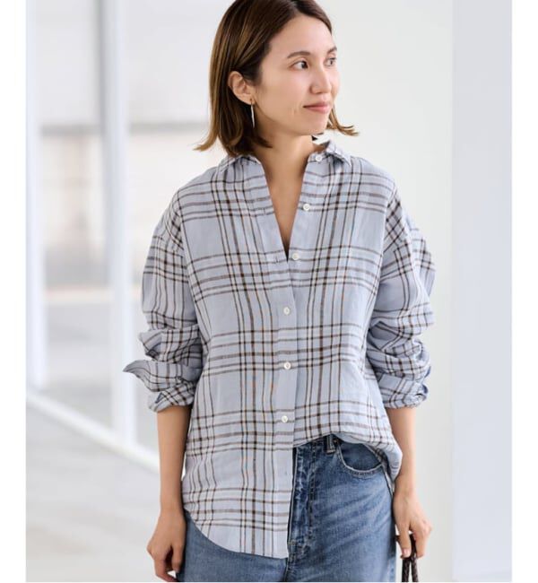 FRAMeWORK「≪一部カラーWEB限定 / 追加予約≫フレンチリネンレギュラーシャツ 3」|シャツ・ブラウス|