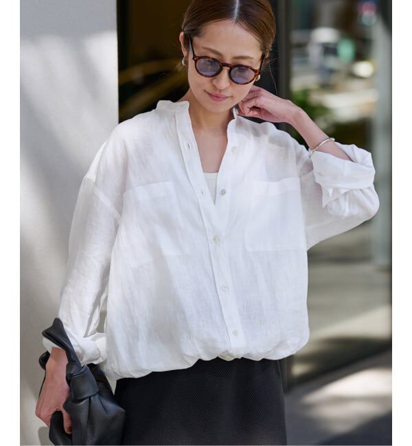 FRAMeWORK「≪追加≫フレンチリネンドロストシャツ 2」|シャツ・ブラウス|