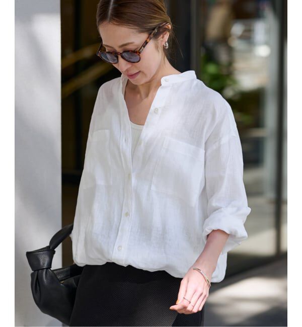 FRAMeWORK「≪追加≫フレンチリネンドロストシャツ 2」|シャツ・ブラウス|