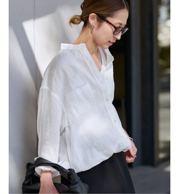 FRAMeWORK「≪追加≫フレンチリネンドロストシャツ 2」|シャツ・ブラウス|